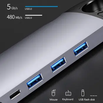 Docking Station USB C Hub Type-C Ten-In-One Converter Multifunctional USB Hub for Other USBC Laptop
Docking Station USB C Hub Type-C Ten-In-One Converter Multifunctional USB Hub for Other USBC Laptop