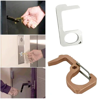 15Pcs Family Health Convenient Portable Press Elevator Tool Hygiene Hand Antimicrobial Brass Alloy EDC Door Opener Door Handle
15Pcs Family Health Convenient Portable Press Elevator Tool Hygiene Hand Antimicrobial Brass Alloy EDC Door Opener Door Handle