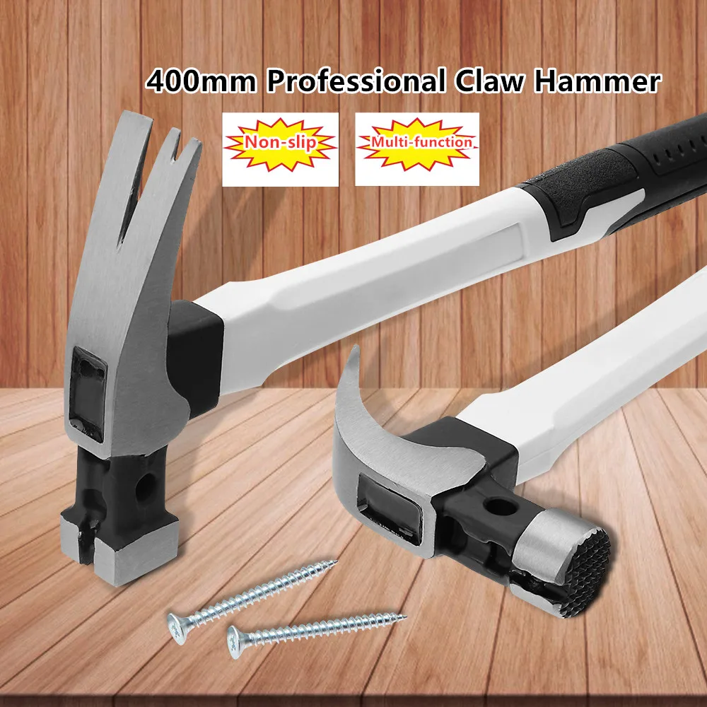 400mm Claw Hammer Professional Carbon Steel Woodworking Joinery Home Carpentry Hand Hammer Non-slip Multi-function Hammer
400mm Claw Hammer Professional Carbon Steel Woodworking Joinery Home Carpentry Hand Hammer Non-slip Multi-function Hammer