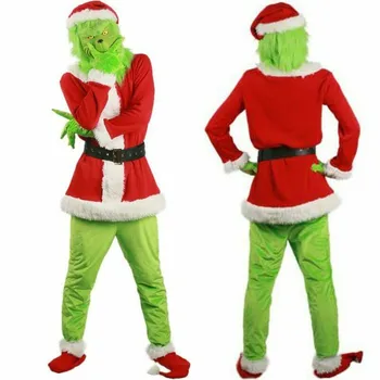 How the Grinch Stole Christmas Suit Outfits Adult Halloween Party Cosplay Prop fancy dress costume
How the Grinch Stole Christmas Suit Outfits Adult Halloween Party Cosplay Prop fancy dress costume