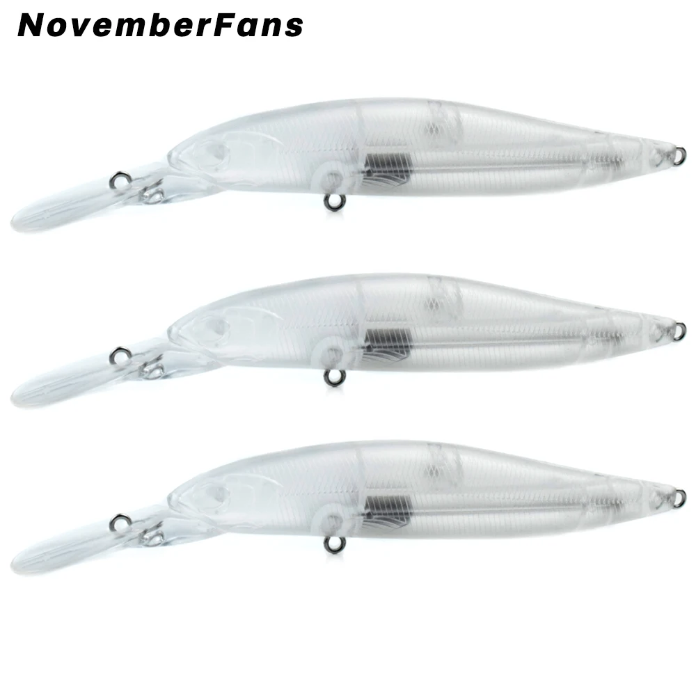 NovemberFans 10pcs/lot Unpainted Long Casting Minnow Wobblers 11cm/13cm Float Hard Baits Special Weight Blanks Fishing Lures
NovemberFans 10pcs/lot Unpainted Long Casting Minnow Wobblers 11cm/13cm Float Hard Baits Special Weight Blanks Fishing Lures