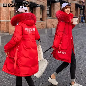 Winter Jacket Women 2020 Winter Long Letter Print Parkas Coat Double Warm Big Fur Collar Causal Hooded Parkas Jacket Women Coat
Winter Jacket Women 2020 Winter Long Letter Print Parkas Coat Double Warm Big Fur Collar Causal Hooded Parkas Jacket Women Coat