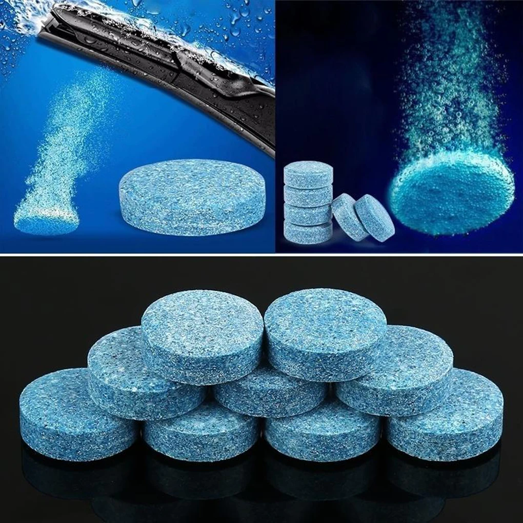 

10pcs/set Car Vehicles Windshield Solid Soap Piece Window Glass Washing Cleaning Effervescent Tablets