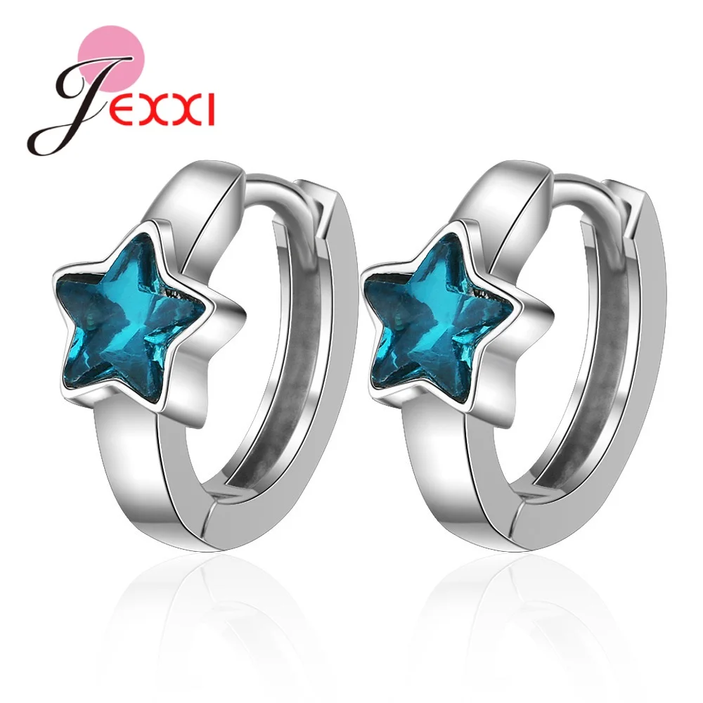 New Arrival 925 Sterling Silver Small Hoop Earrings Circle Loop Mini Blue CZ Star Ear Huggies Women Fashion Jewellery
New Arrival 925 Sterling Silver Small Hoop Earrings Circle Loop Mini Blue CZ Star Ear Huggies Women Fashion Jewellery
