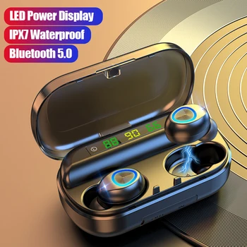 TWS Bluetooth 5.0 Earphones 8D Stereo Sports Waterproof Wireless Headphone Earbuds 2000mAh Charging Box With Microphone Headsets 
TWS Bluetooth 5.0 Earphones 8D Stereo Sports Waterproof Wireless Headphone Earbuds 2000mAh Charging Box With Microphone Headsets