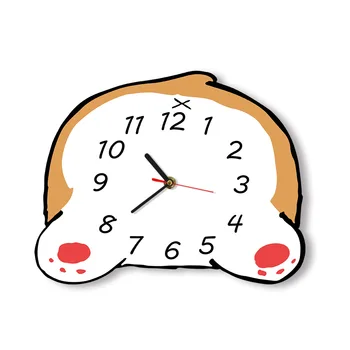 Irregular Cute Design Shaped Corgi Butt Quartz Wall Clock Quiet Sweep Acrylic Watch Frameless Printed Bedroom Decor Timepieces
Irregular Cute Design Shaped Corgi Butt Quartz Wall Clock Quiet Sweep Acrylic Watch Frameless Printed Bedroom Decor Timepieces