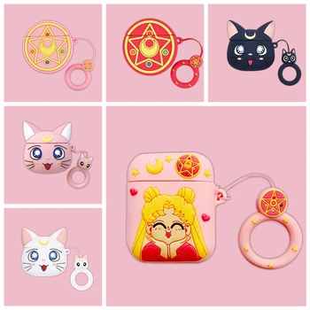 Sailor Moon 3D Cute Cat For Airpods Case Cover on Wireless Bluetooth Headphone Case For Apple Airpods 1 2 Case For Air Pods Box
Sailor Moon 3D Cute Cat For Airpods Case Cover on Wireless Bluetooth Headphone Case For Apple Airpods 1 2 Case For Air Pods Box