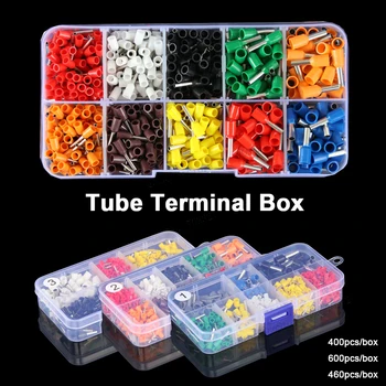 Tubular Terminal Various Styles Box-packed Electrical Tube Ferrule Terminal Insulated Wire Connector Crimping Terminals Kit Set
Tubular Terminal Various Styles Box-packed Electrical Tube Ferrule Terminal Insulated Wire Connector Crimping Terminals Kit Set