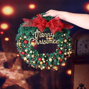 Sprinkle Balls Christmas Wreath Christmas Ornaments Pendant Home Holiday Decoration Door Hanging 40CM Christmas Wreath with Bow
Sprinkle Balls Christmas Wreath Christmas Ornaments Pendant Home Holiday Decoration Door Hanging 40CM Christmas Wreath with Bow