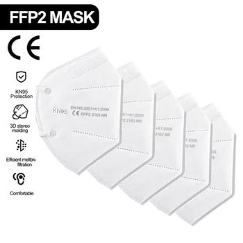 150PCS KN95 Face Mask FFP2 Masks Protection NonWoven Dustproof Respirator Reusable Masks Cover 5-Layer Mouth Face FFP2 FFP3 Mask
150PCS KN95 Face Mask FFP2 Masks Protection NonWoven Dustproof Respirator Reusable Masks Cover 5-Layer Mouth Face FFP2 FFP3 Mask