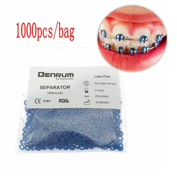 1000pcs/bag Dental Orthodontic Separator Blue Tie Elastic Band Force Continuous Dental Orthordontic Product 
1000pcs/bag Dental Orthodontic Separator Blue Tie Elastic Band Force Continuous Dental Orthordontic Product