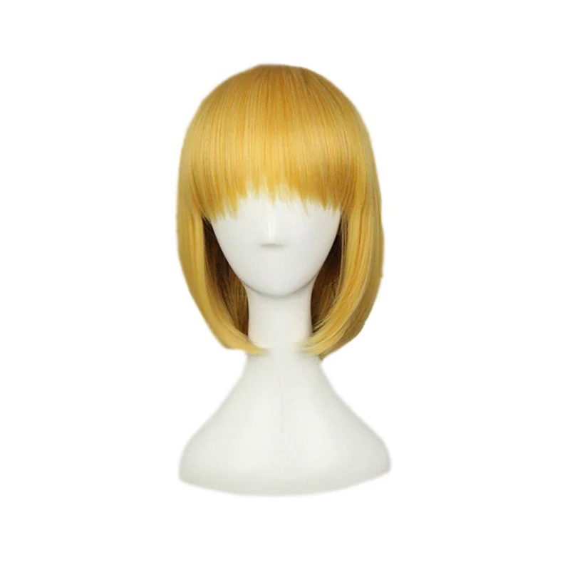 Anime Attack On Titan Armin Arlert Short Silky Straight Boy'S Shaggy Layered Yellow Bob Synthetic Cosplay Wig
Anime Attack On Titan Armin Arlert Short Silky Straight Boy'S Shaggy Layered Yellow Bob Synthetic Cosplay Wig