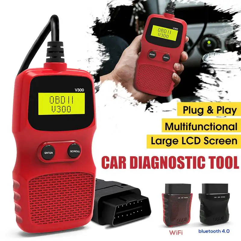 Small size Car Diagnostic Tool Car Scanner OBD2 OBDII WIFI connection Code Reader with Backlight LCD Display Multi Languages
Small size Car Diagnostic Tool Car Scanner OBD2 OBDII WIFI connection Code Reader with Backlight LCD Display Multi Languages