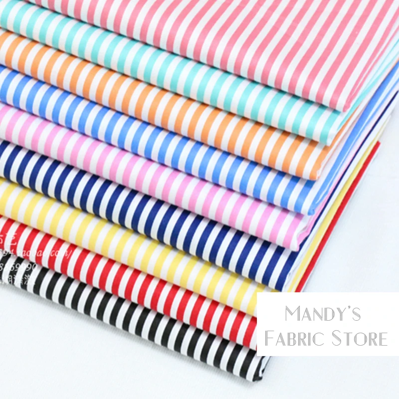 Multiple colors stripe 100% cotton 1.6 meters wide twill printed fabric handmade clothes bedding decorative cotton fabric
Multiple colors stripe 100% cotton 1.6 meters wide twill printed fabric handmade clothes bedding decorative cotton fabric