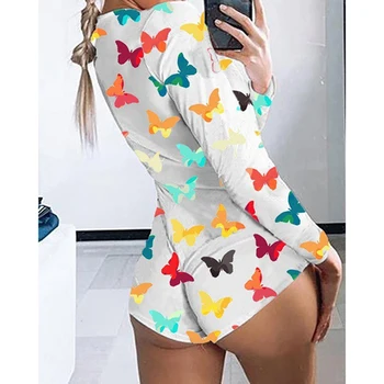 Printed Slim Sexy One-piece Pajamas Women Multi-style Multi-color Summer New Ladies Pajamas
Printed Slim Sexy One-piece Pajamas Women Multi-style Multi-color Summer New Ladies Pajamas