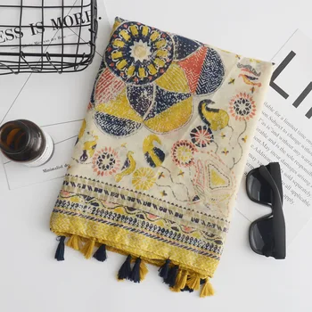foreign trade original retro national wind yellow system sun flower cotton and linen scarf summer sun-proof shawl and towel
foreign trade original retro national wind yellow system sun flower cotton and linen scarf summer sun-proof shawl and towel