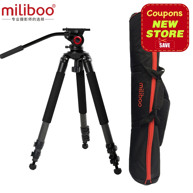 miliboo MTT701B Carbon Fiber Lightweight Photography Tripod Fluid Head for Video
miliboo MTT701B Carbon Fiber Lightweight Photography Tripod Fluid Head for Video