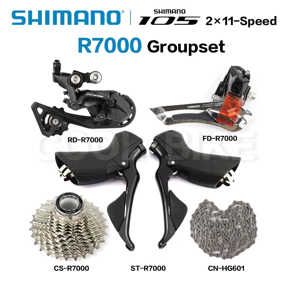 Фото Переключатель скоростей SHIMANO R7000 105 5800 для дорожного велосипеда ST + FD RD CS CN передний