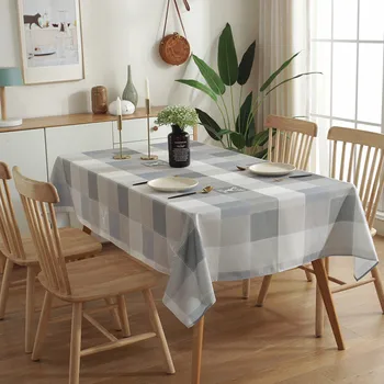 Modern Gradient Gray Plaid Printed Tablecloth Waterproof Rectangular Dining Table Covers for Kitchen Living Room Home Decor
Modern Gradient Gray Plaid Printed Tablecloth Waterproof Rectangular Dining Table Covers for Kitchen Living Room Home Decor