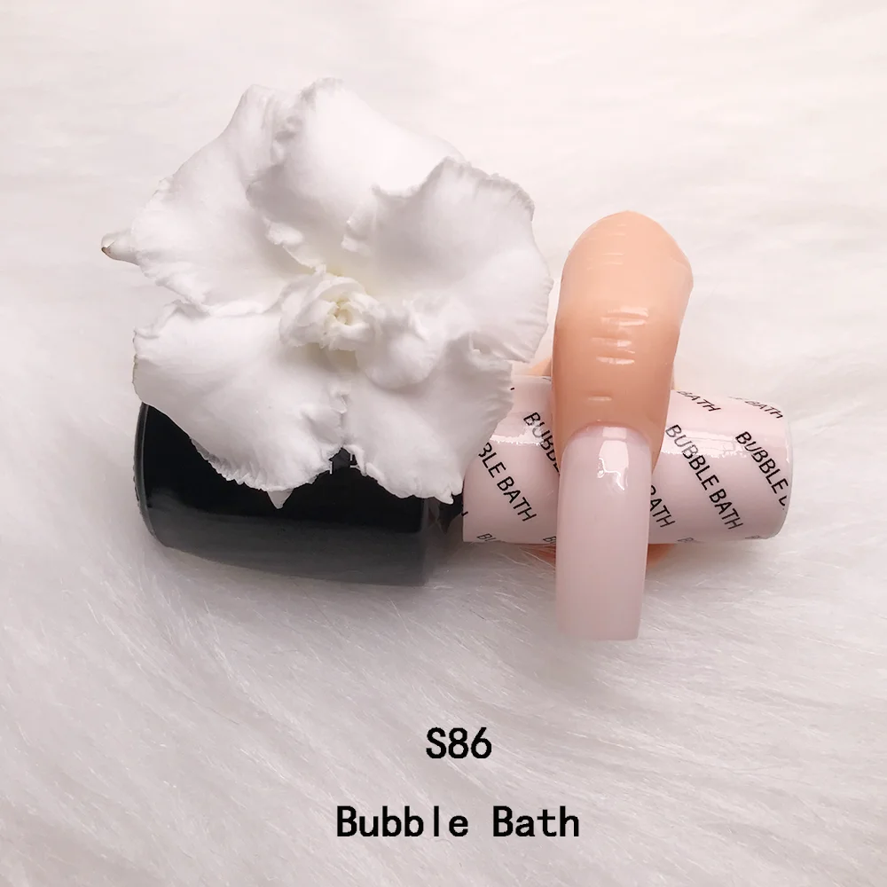 Opie Art Vernis S86 Bubble Bath Nude Pink Semi Permanant UV Primer Manicure 15ML Top Coat Gel Lak Hybrid Nail Polishes | Красота и