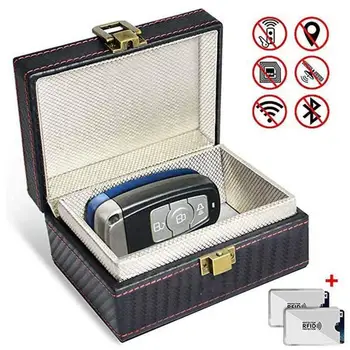 Anti Theft Faraday Box Car Keyless Signal Blocker RFID Faraday Key Fob Protector Prevent Your Key Fob for Privacy Protection
Anti Theft Faraday Box Car Keyless Signal Blocker RFID Faraday Key Fob Protector Prevent Your Key Fob for Privacy Protection