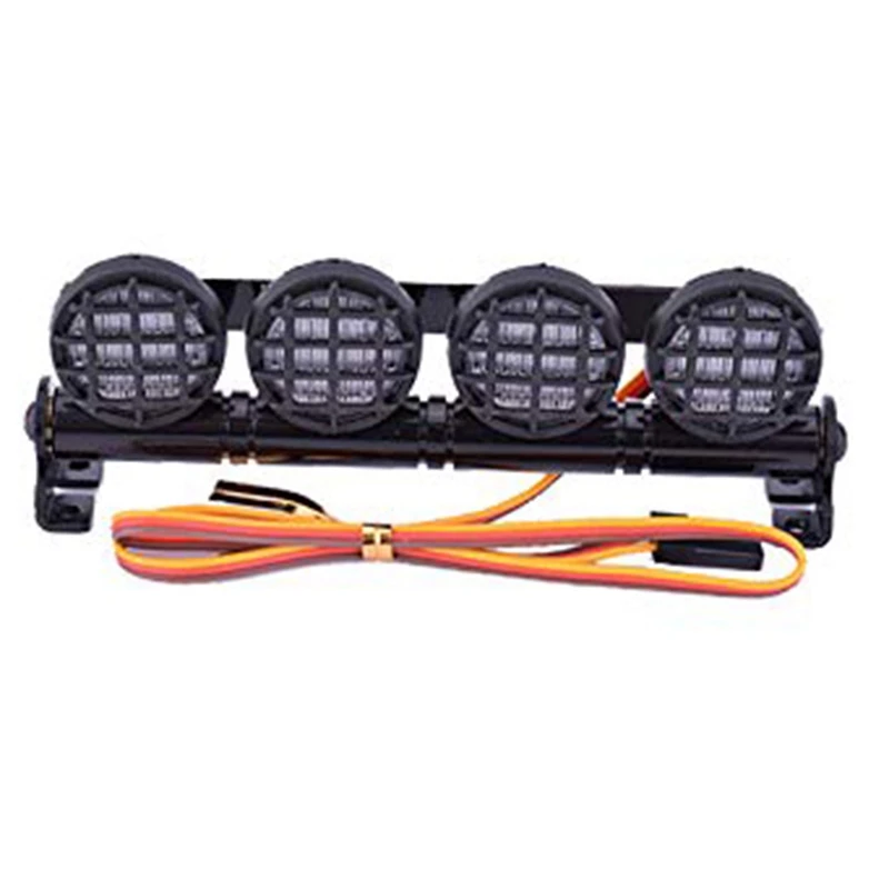 Multi-Function Ultra Bright Lamp LED Roof Light Bar with 4 Spotlights for 1/10 1/8 RC Car HSP TAMIYA CC01 Axial SCX10
Multi-Function Ultra Bright Lamp LED Roof Light Bar with 4 Spotlights for 1/10 1/8 RC Car HSP TAMIYA CC01 Axial SCX10