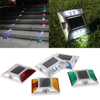 Aluminum Waterproof LED Solar Powered Road Stud Light Reflective Ground Light Path Deck Dock Warning Light 5 colors 105*105*24
Aluminum Waterproof LED Solar Powered Road Stud Light Reflective Ground Light Path Deck Dock Warning Light 5 colors 105*105*24