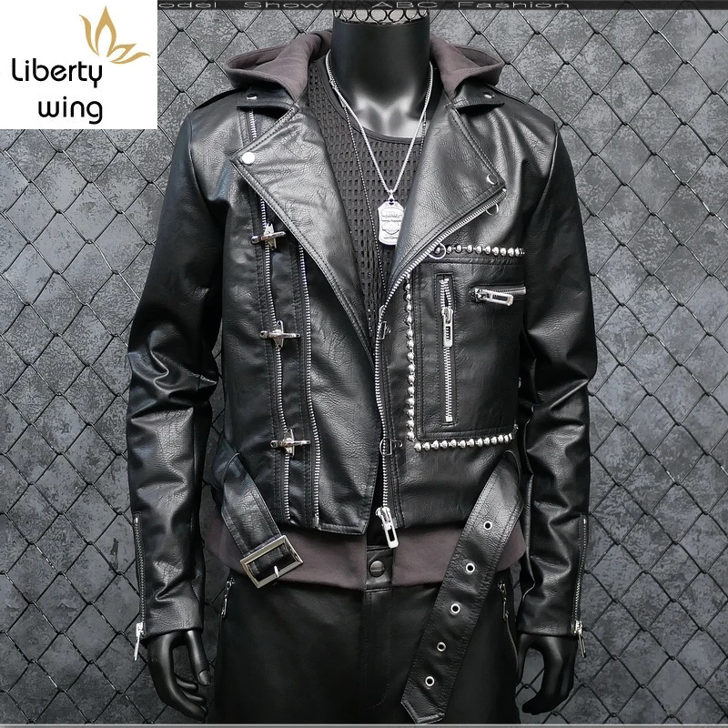 Punk Faux Jackets Pu Leather Male Thick Warm Windproof Coat Solid Hooded Motor Biker Jacket Jaqueta Outwear
Punk Faux Jackets Pu Leather Male Thick Warm Windproof Coat Solid Hooded Motor Biker Jacket Jaqueta Outwear