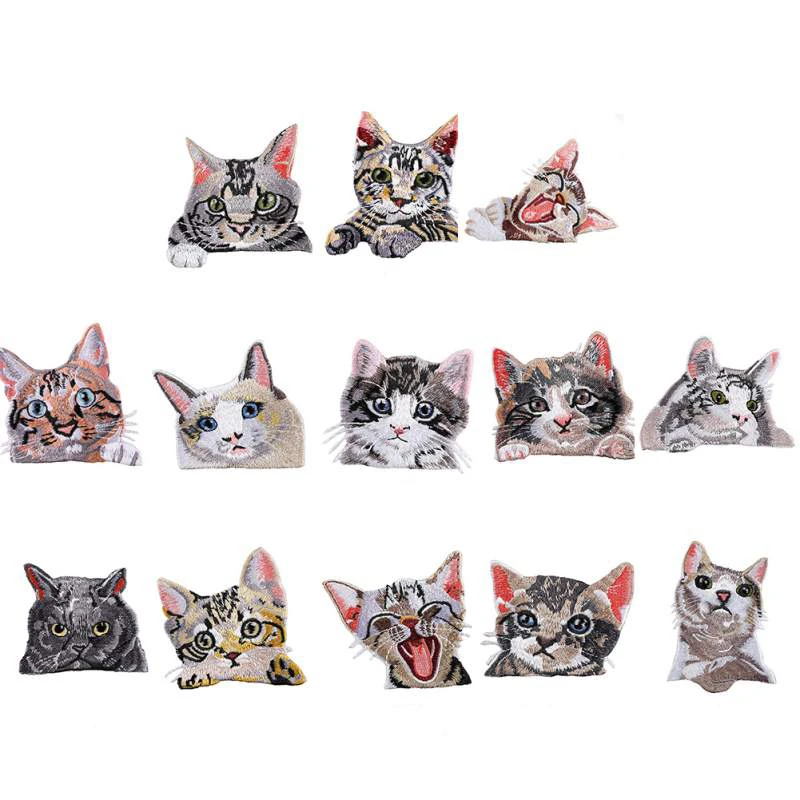 Cute Cat Iron On Patches for Clothing Animal of The Breach Embroidery Applique DIY Hat Coat Dress Pants Decoration Cloth Sticker
Cute Cat Iron On Patches for Clothing Animal of The Breach Embroidery Applique DIY Hat Coat Dress Pants Decoration Cloth Sticker
