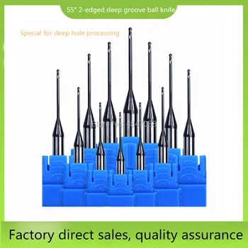 2Flutes HRC55 solid carbide Long neck Ball Nose End Mills CNC deep groove cutter milling cutters Router bit knife
2Flutes HRC55 solid carbide Long neck Ball Nose End Mills CNC deep groove cutter milling cutters Router bit knife