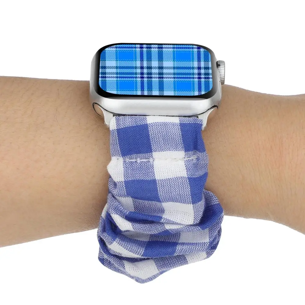 Scrunchie strap for Apple Watch strap 38/40mm42/44mm Correa iwatch series of elastic Women's Winter Wristband Bracelet 54321
Scrunchie strap for Apple Watch strap 38/40mm42/44mm Correa iwatch series of elastic Women's Winter Wristband Bracelet 54321