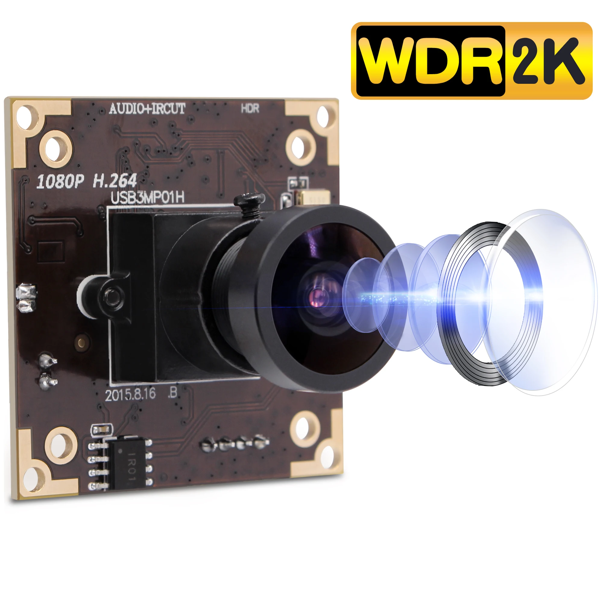 ELP 2MP/3MP WDR H.264 30fps широкоугольный объектив 170 градусов рыбий глаз Бесплатный