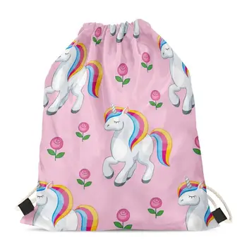 HYCOOL Women Drawstring Bags Kawaii Floral Flower Mini Unicorn Print Kids Small Toy Book Storage Gift Pouches Bags School Bag
HYCOOL Women Drawstring Bags Kawaii Floral Flower Mini Unicorn Print Kids Small Toy Book Storage Gift Pouches Bags School Bag