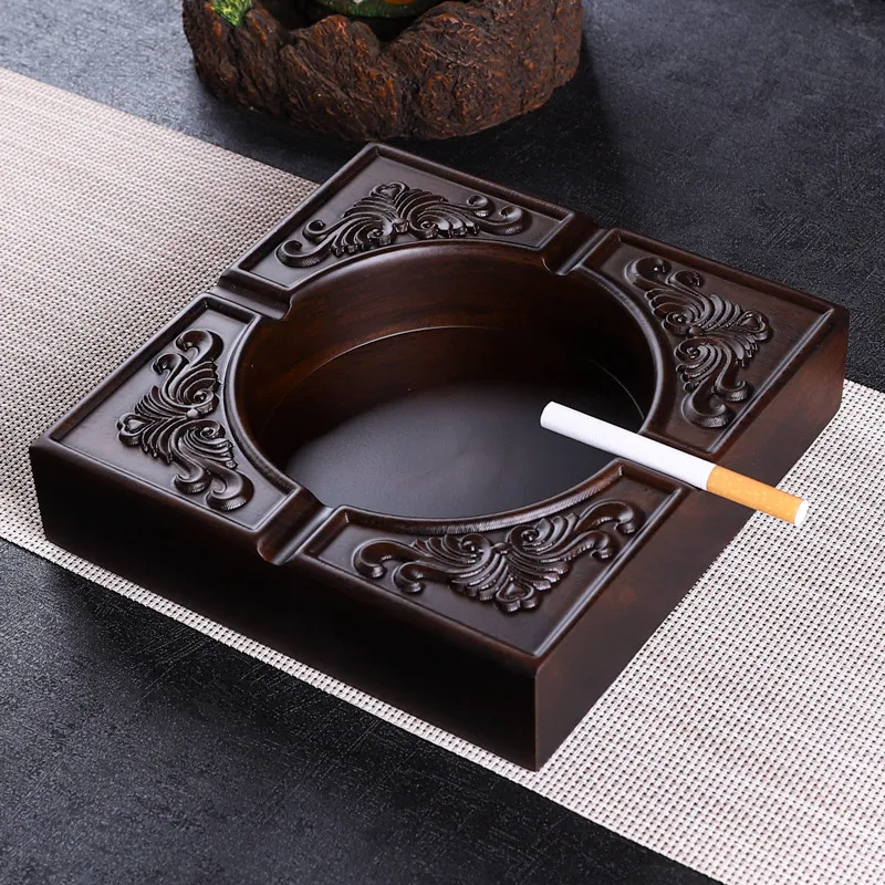 Ebony Cigar Ashtray Portable Father Day Present Living Room Car Creative Home Furnishing Ornaments Square Round Nordic Style 
Ebony Cigar Ashtray Portable Father Day Present Living Room Car Creative Home Furnishing Ornaments Square Round Nordic Style