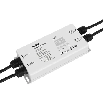 IP67 waterproof 3CH DMX 512 Decoder PMW 1.5A LED Controller 3 Channel Driver for high voltage RGBW strip lamp LED module light
IP67 waterproof 3CH DMX 512 Decoder PMW 1.5A LED Controller 3 Channel Driver for high voltage RGBW strip lamp LED module light