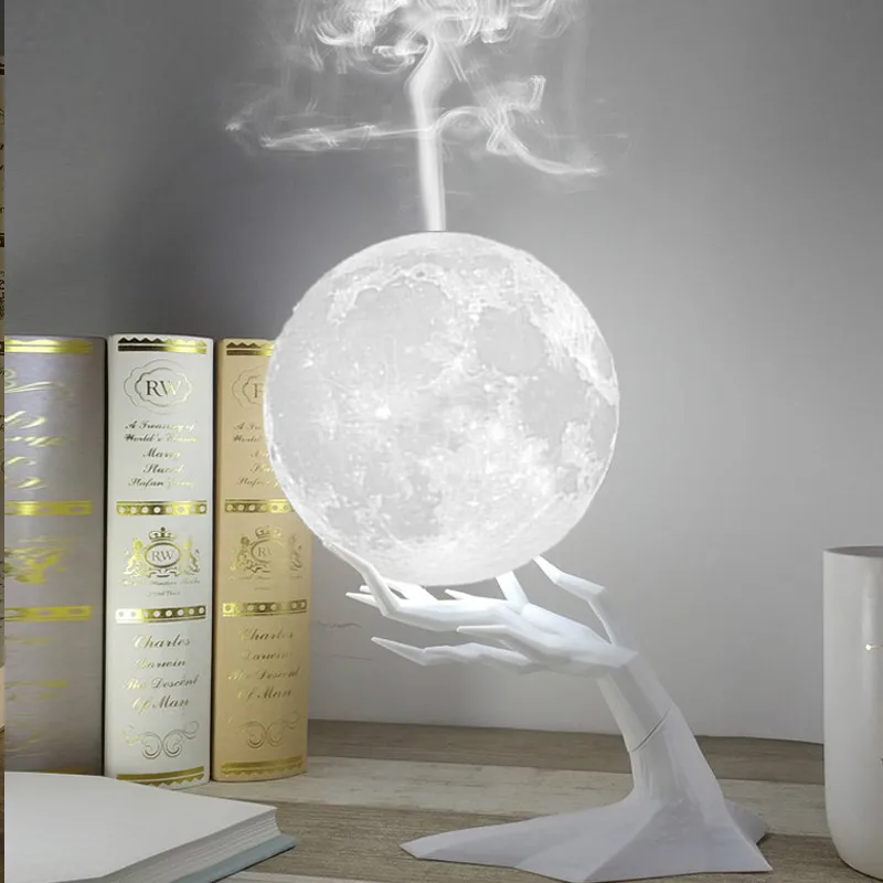 880ML Ultrasonic Moon Air Humidifier Aroma Essential Oil Diffuser with LED Night Lamp USB Mist Maker Humidificador
880ML Ultrasonic Moon Air Humidifier Aroma Essential Oil Diffuser with LED Night Lamp USB Mist Maker Humidificador