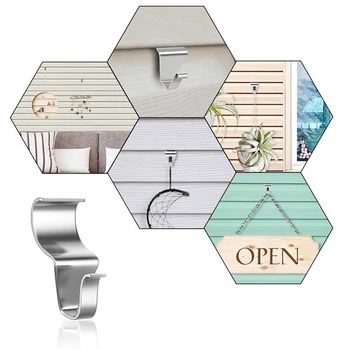 10Pcs/lot Stainless Steel Hooks Vinyl Siding Curved Design Buckle Firmly Punch-free Hanging Tools For Home Storage
10Pcs/lot Stainless Steel Hooks Vinyl Siding Curved Design Buckle Firmly Punch-free Hanging Tools For Home Storage