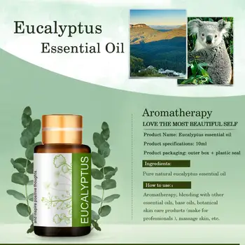 5ml Eucalyptus Essential Oil Natural Plant Aromatherapy Fragrance Relaxing Essential Oils for Home Air Humidifier Freshene
5ml Eucalyptus Essential Oil Natural Plant Aromatherapy Fragrance Relaxing Essential Oils for Home Air Humidifier Freshene