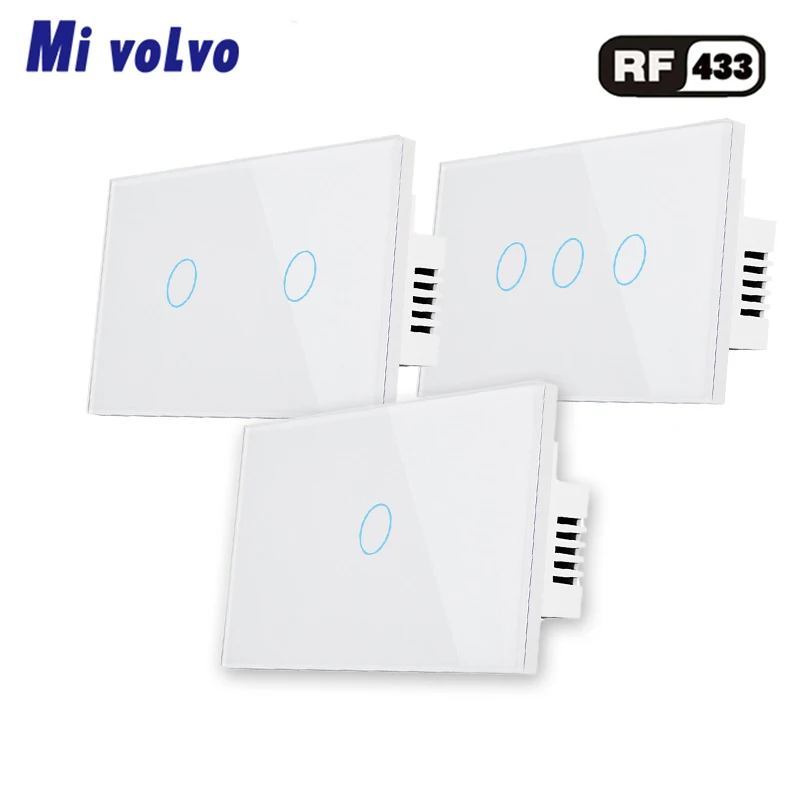RF wireless remote control touch switch tempered glass panel US standard 1/2/3gang AC110V 220V wall sticker home light switch
RF wireless remote control touch switch tempered glass panel US standard 1/2/3gang AC110V 220V wall sticker home light switch