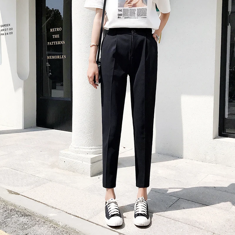 2019 New Women Pants Spring Autumn Solid Elastic Waist Harem Pants Female Causal Loose Lady Ankle-Length Button Trousers 265F 60
2019 New Women Pants Spring Autumn Solid Elastic Waist Harem Pants Female Causal Loose Lady Ankle-Length Button Trousers 265F 60
