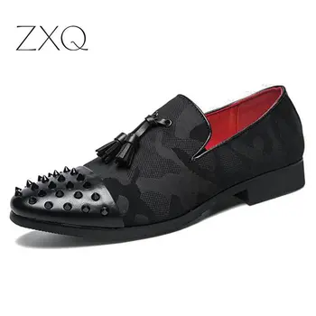 Handmade Men Shoes Tassel Loafers Flats Pointed Toe Male Wedding Dress Shoes Casual Footwear Slip On Rivets Men Shoes
Handmade Men Shoes Tassel Loafers Flats Pointed Toe Male Wedding Dress Shoes Casual Footwear Slip On Rivets Men Shoes