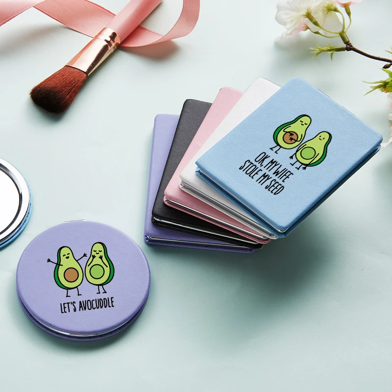 Cartoon Avocado Cactus Fashion Makeup Mirrors with 2 Face Magnifying Cosmetic Pocket Compact Vanity Mirror Facial Care Tools
Cartoon Avocado Cactus Fashion Makeup Mirrors with 2 Face Magnifying Cosmetic Pocket Compact Vanity Mirror Facial Care Tools
