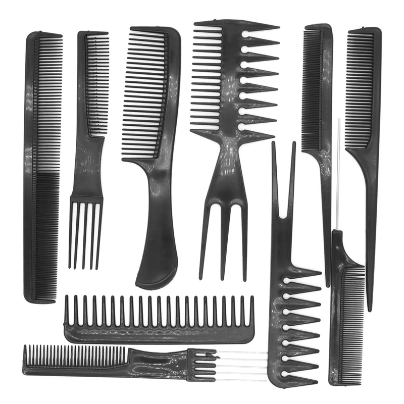 Professional Salon Styling Comb Set 10 Pieces Hair Combs with Crocodile Clips X7YB
Professional Salon Styling Comb Set 10 Pieces Hair Combs with Crocodile Clips X7YB