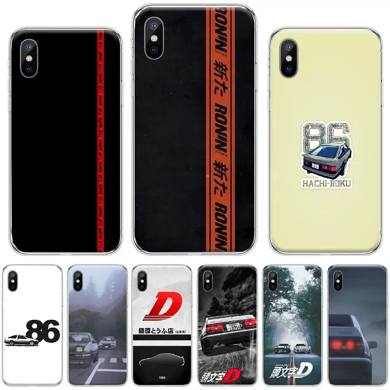 Японский автомобиль AE86 ТПУ Мягкий силиконовый чехол для телефона iphone 4 4s 5 5c se 6 6s 7 8