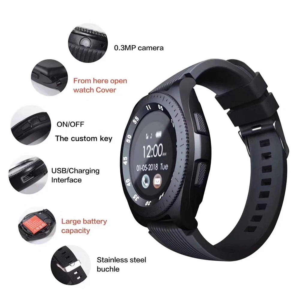 Z4 Bluetooth Waterproof Touch Screen Smart Watch Camera Phone Mate GSM SIM Phone Camera Fitness Smart Watch for Android IPhone
Z4 Bluetooth Waterproof Touch Screen Smart Watch Camera Phone Mate GSM SIM Phone Camera Fitness Smart Watch for Android IPhone