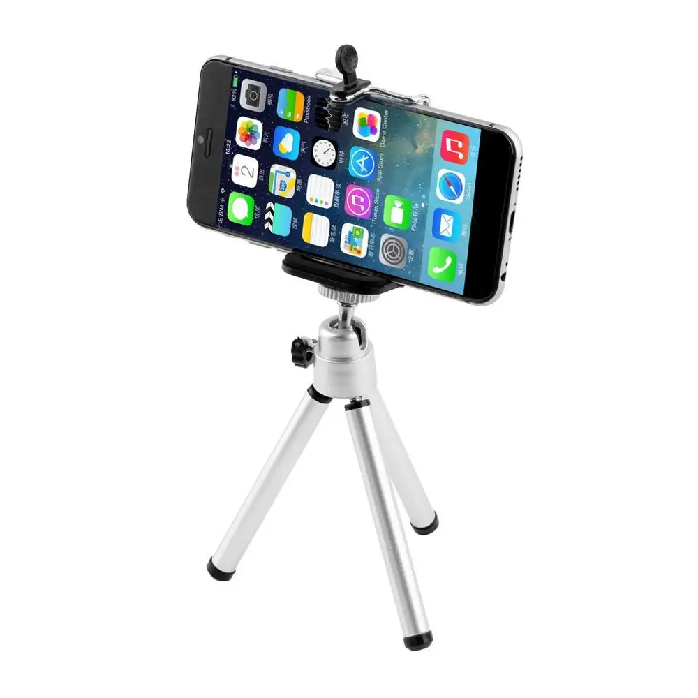 Portable Compact 360 Rotatable Super Lightweight Universal Mini Stand Tripod Mount + Mobile Phone Holder for iPhone
Portable Compact 360 Rotatable Super Lightweight Universal Mini Stand Tripod Mount + Mobile Phone Holder for iPhone