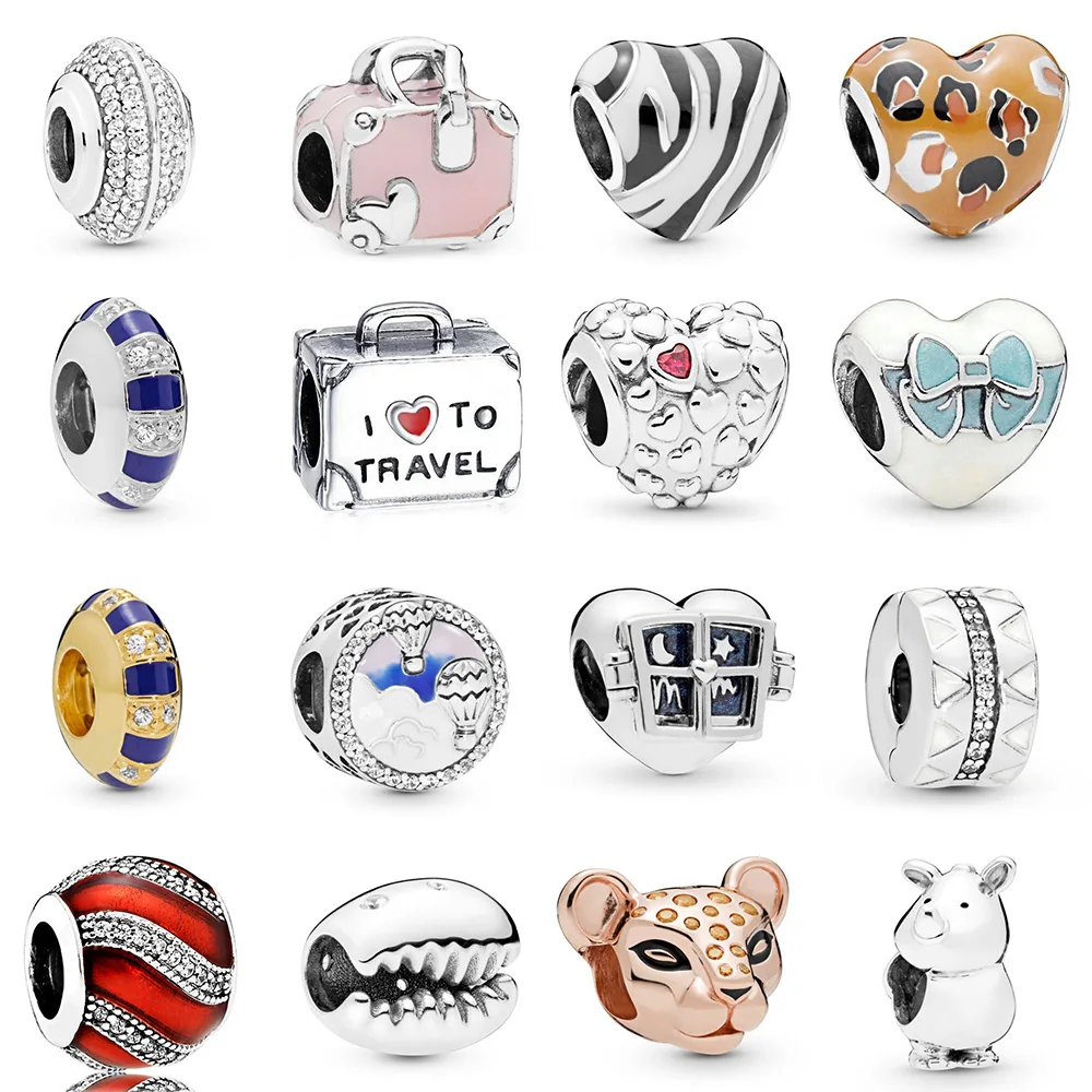 Silver Plated Bead I Love To Travel Suitcase Bear Lion Heart Crystal Pendant Bead For Women Diy Pandora Charm Bracelet & Bangle
Silver Plated Bead I Love To Travel Suitcase Bear Lion Heart Crystal Pendant Bead For Women Diy Pandora Charm Bracelet & Bangle