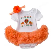 1st Thanksgiving Dress Outfits Newborn Baby Girl Thanksgiving Day Turkey Romper Dress + Headband Grils Clothes
1st Thanksgiving Dress Outfits Newborn Baby Girl Thanksgiving Day Turkey Romper Dress + Headband Grils Clothes