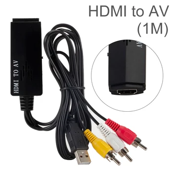 1080P 1M HDMI to AV Converter Adapter Cable Female to Male HDMI to 3 RCA Audio Video Cable Adapter for HDTV TV Projector Display
1080P 1M HDMI to AV Converter Adapter Cable Female to Male HDMI to 3 RCA Audio Video Cable Adapter for HDTV TV Projector Display