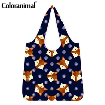 Coloranimal Lovely Small Fox Cartoon Pattern Shopper Bags Eco Bags for Women Functional Big Grocery Bags Protable Tote Bag Bolsa
Coloranimal Lovely Small Fox Cartoon Pattern Shopper Bags Eco Bags for Women Functional Big Grocery Bags Protable Tote Bag Bolsa